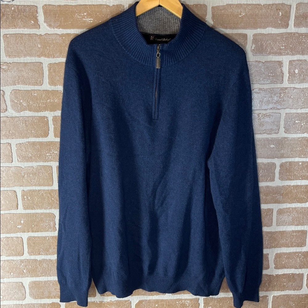 Daniel Bishop cashmere sweater half zip  sweater XL